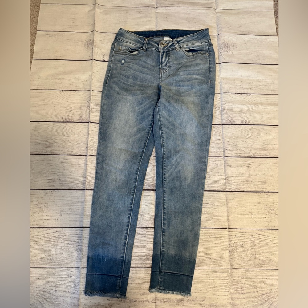 Time and Tru Women's Two Toned Skinny Jeans